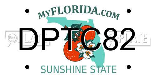 DPTC82 Florida License Plate