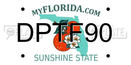 DPTF90 Florida License Plate