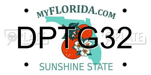 DPTG32 Florida License Plate
