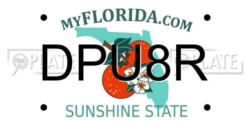 DPU8R Florida License Plate