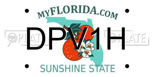 DPV1H Florida License Plate