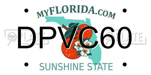 DPVC60 Florida License Plate