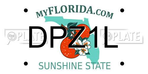DPZ1L Florida License Plate