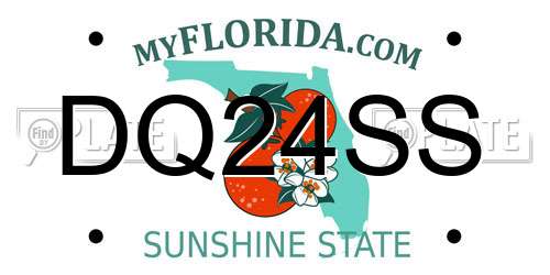 DQ24SS Florida License Plate