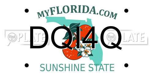 DQI4Q Florida License Plate