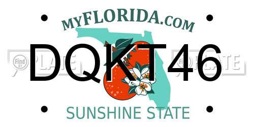 DQKT46 Florida License Plate