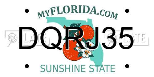 DQRJ35 Florida License Plate