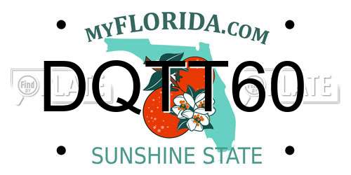 DQTT60 Florida License Plate