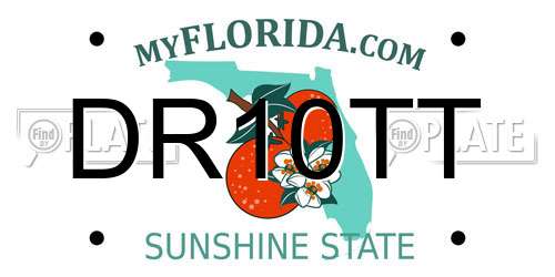 DR10TT Florida License Plate