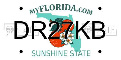 DR27KB Florida License Plate