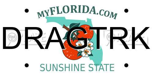 DRAGTRK Florida License Plate