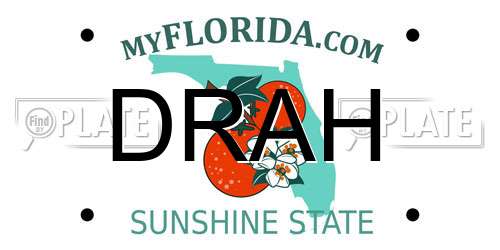 DRAH Florida License Plate