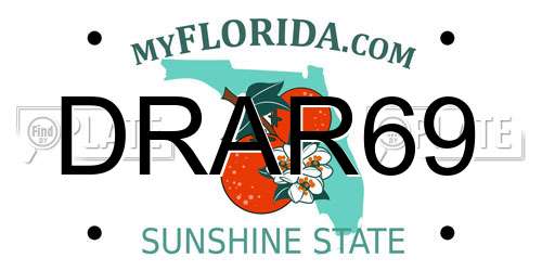 DRAR69 Florida License Plate
