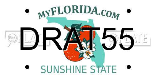 DRAT55 Florida License Plate