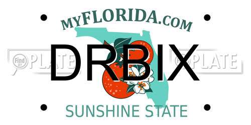 DRBIX Florida License Plate