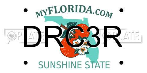 DRC3R Florida License Plate