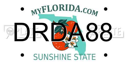 DRDA88 Florida License Plate