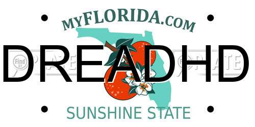 DREADHD Florida License Plate