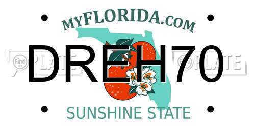 DREH70 Florida License Plate