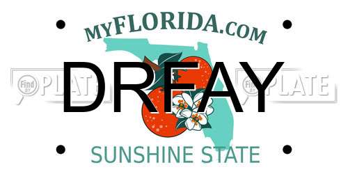 DRFAY Florida License Plate