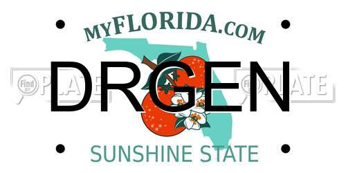 DRGEN Florida License Plate