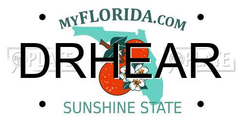 DRHEAR Florida License Plate