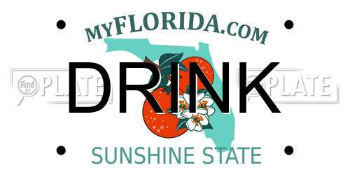 DRINK Florida License Plate