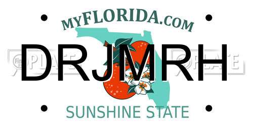 DRJMRH Florida License Plate