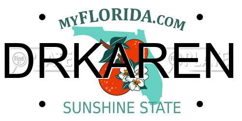 DRKAREN Florida License Plate