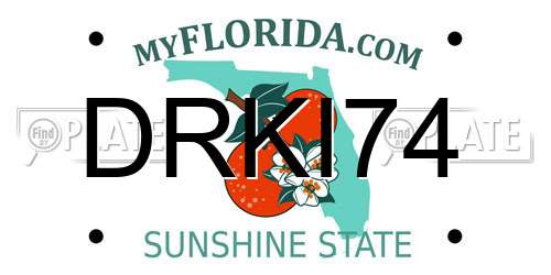 DRKI74 Florida License Plate