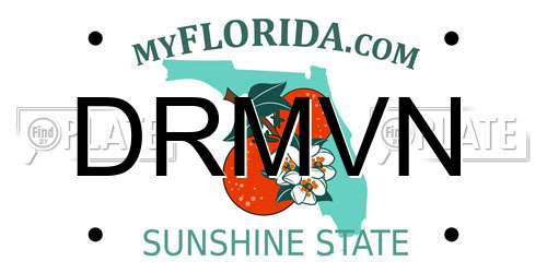 DRMVN Florida License Plate