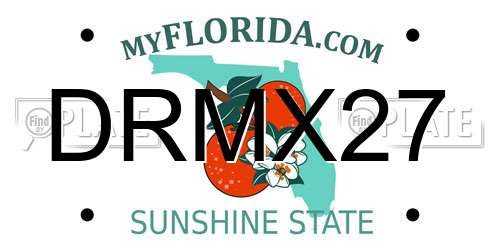 DRMX27 Florida License Plate