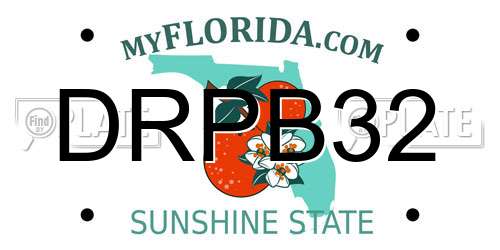DRPB32 Florida License Plate