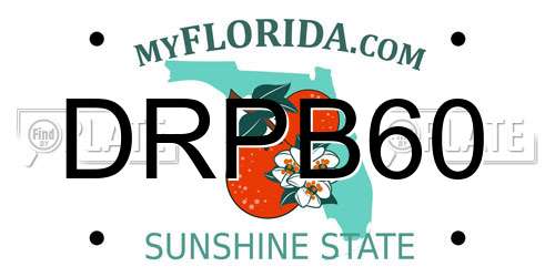 DRPB60 Florida License Plate