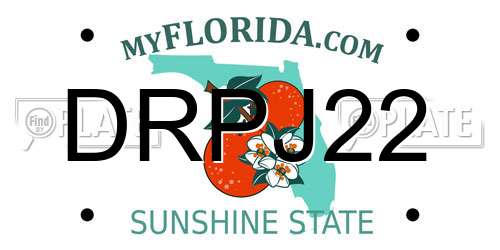 DRPJ22 Florida License Plate