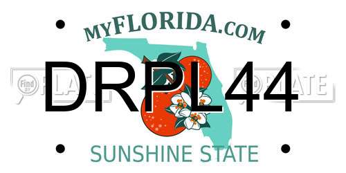 DRPL44 Florida License Plate