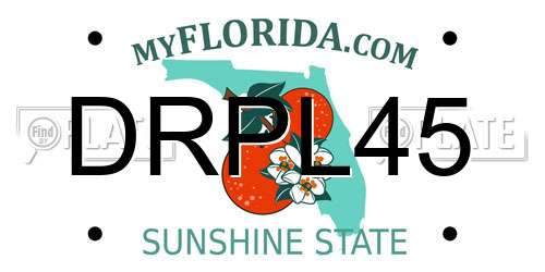 DRPL45 Florida License Plate