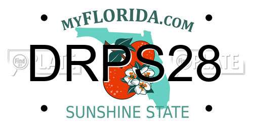 DRPS28 Florida License Plate