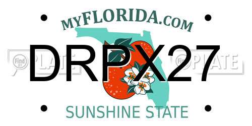 DRPX27 Florida License Plate