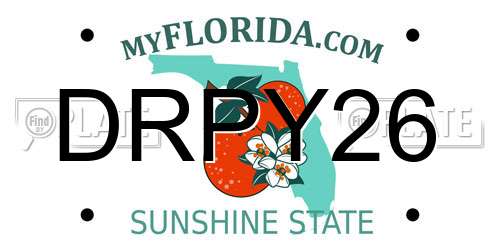DRPY26 Florida License Plate