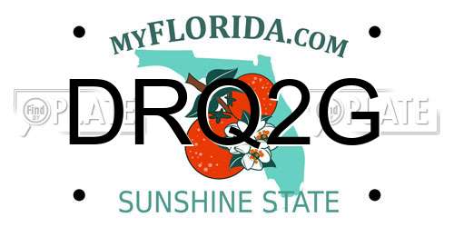DRQ2G Florida License Plate