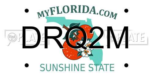 DRQ2M Florida License Plate