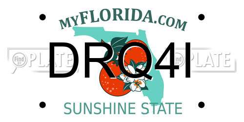 DRQ4I Florida License Plate
