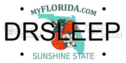 DRSLEEP Florida License Plate