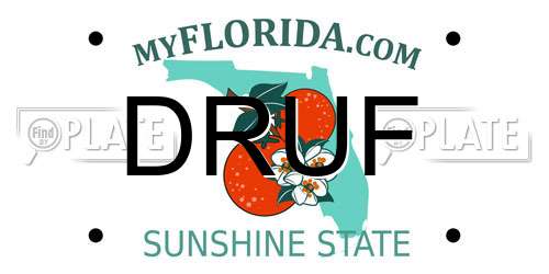 DRUF Florida License Plate