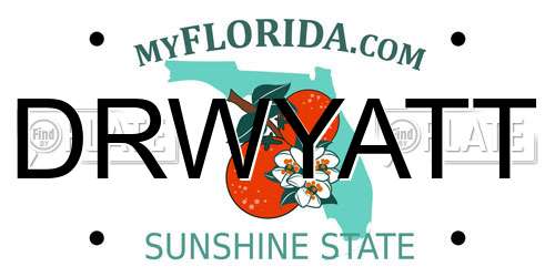 DRWYATT Florida License Plate