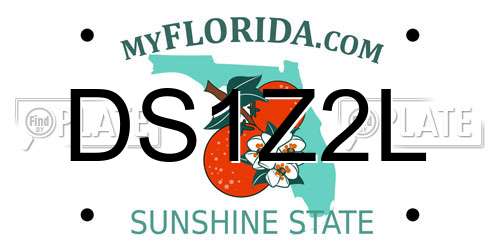 DS1Z2L Florida License Plate