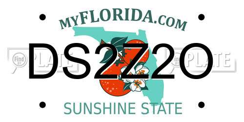 DS2Z2O Florida License Plate