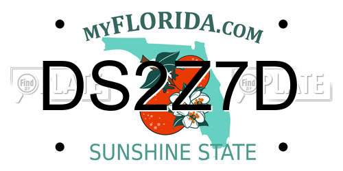DS2Z7D Florida License Plate
