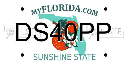 DS40PP Florida License Plate